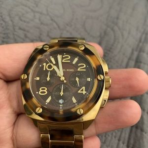 Michael Kors cheetah print watch